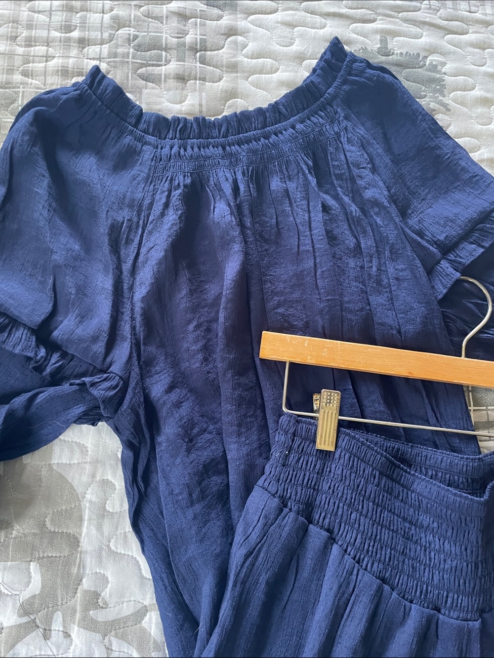 Nanette Lepore Navy Blue Straight-Leg Pant suit
